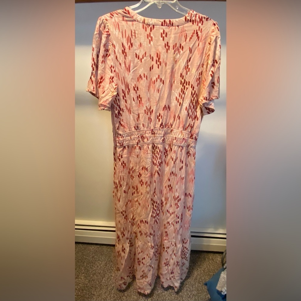 Knox rose maxi dress large short sleeve peach and pinks floor length - Picture 6 of 10